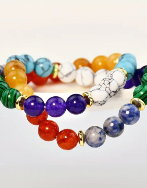 7 Colors Beads Beaded Bracelet Boho Style Handmade Hand String Jewelry