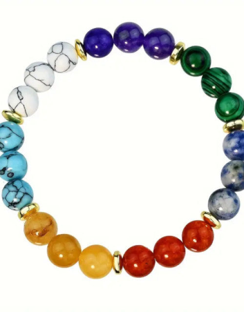 7 Colors Beads Beaded Bracelet Boho Style Handmade Hand String Jewelry