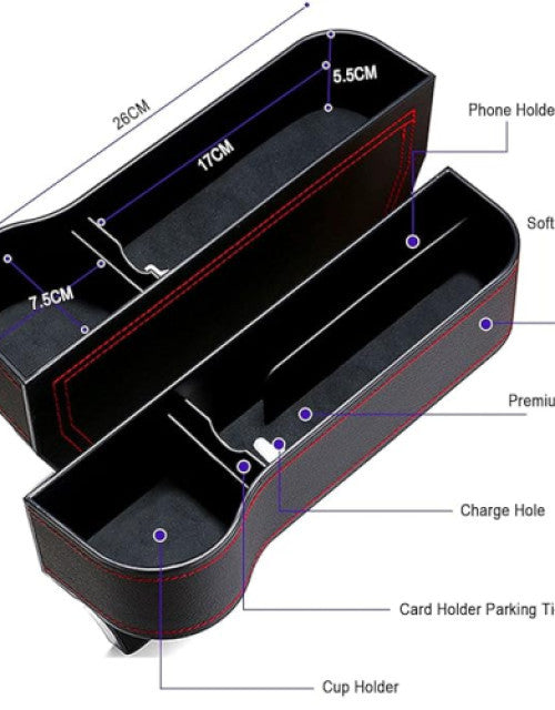 Car Seat Gap Filler Organizer (2 Piece)