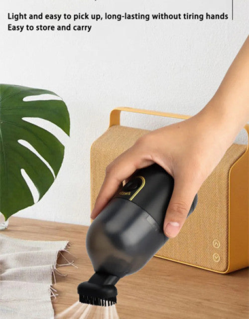 Mini Desktop Vacuum Cleaner: Portable Cordless Dust Sweeper for Home, Car, Office