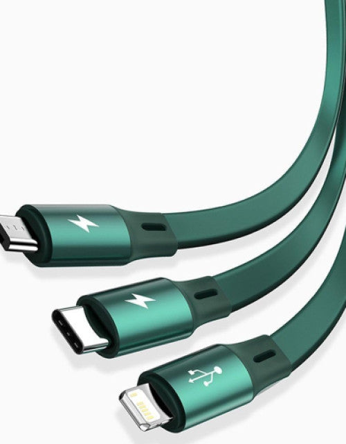 Multifunction 3 in 1 Retractable USB Cable