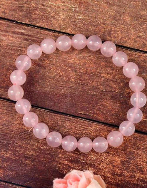 Natural Rose Quartz Bracelet for women and girl