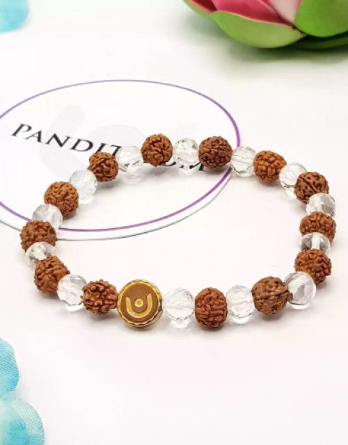 Rudraksha Crystal Bracelet