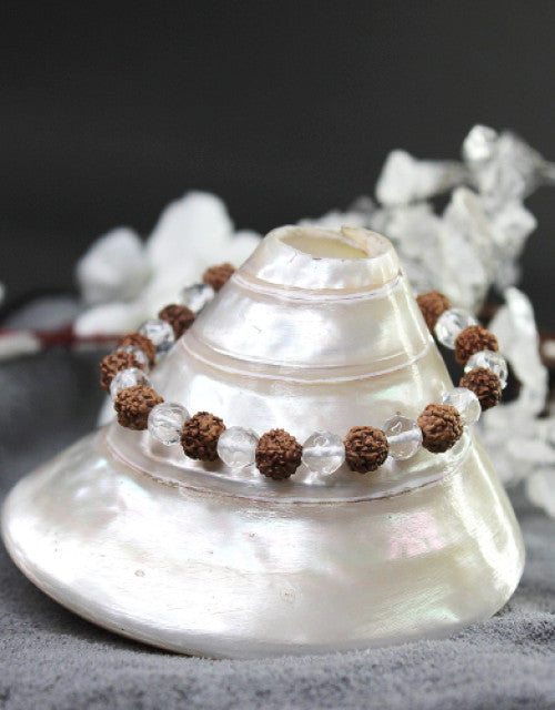 Rudraksha Crystal Bracelet