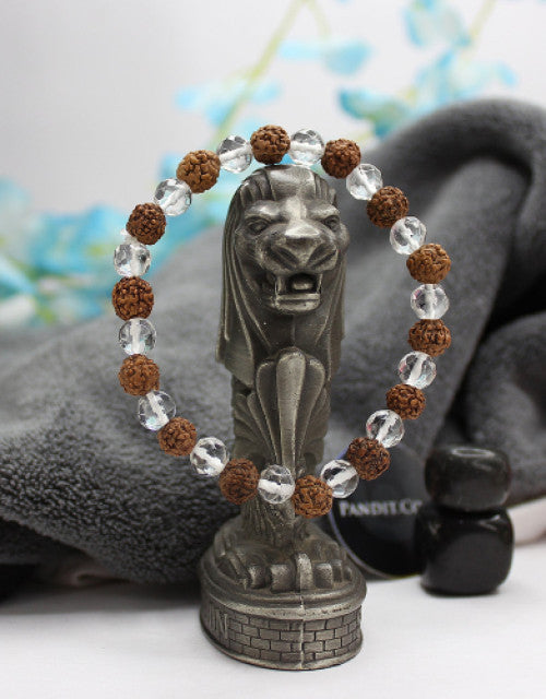 Rudraksha Crystal Bracelet