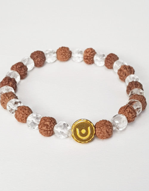 Rudraksha Crystal Bracelet