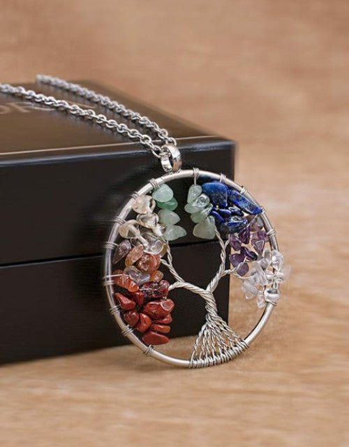 Seven Chakra Tree of Life Pendant