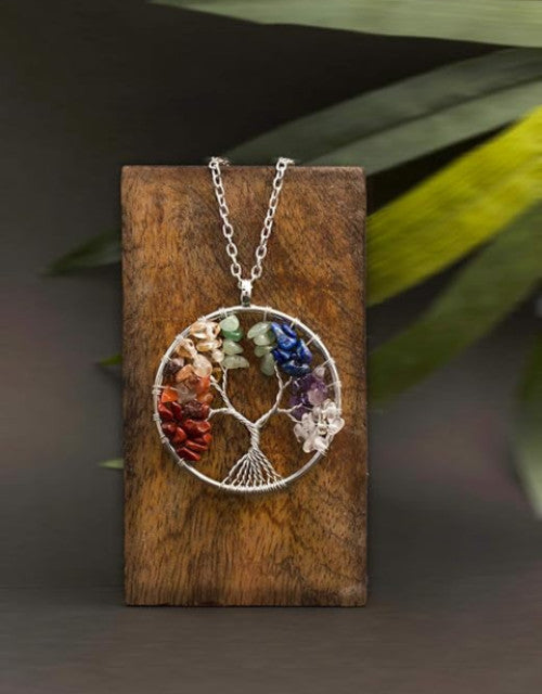 Seven Chakra Tree of Life Pendant